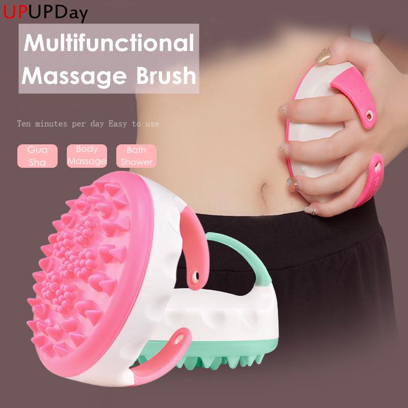 

Silicone Massage Brush Gua Sha Tool Health Care Handle Meridan Brush Men Women Cellulite Slimming Body Massager Pain Relief