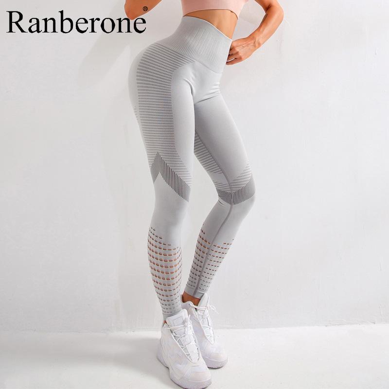 

Yoga Leggings Women High waist seamless hollow out gym legging super stretchy yoga pants fitness sport tights jogging trousers1, Black