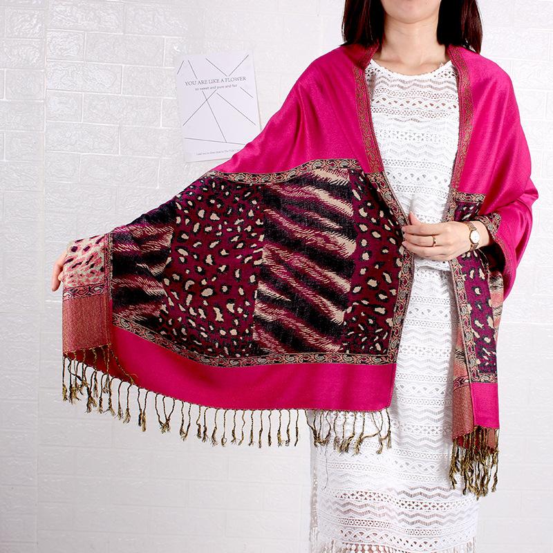 

New Women Winter Cotton Scarves High-Quality Print Versatile Scarf Lady Shawl Thick Warm Poncho Cape Wrap Travel