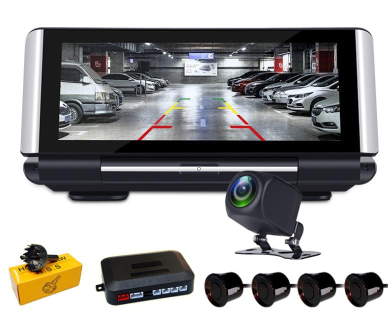 

The new foreign trade e-commerce hot-selling hot-selling driving recorder dual-lens reversing imaging radar integrated machine Car DVR
