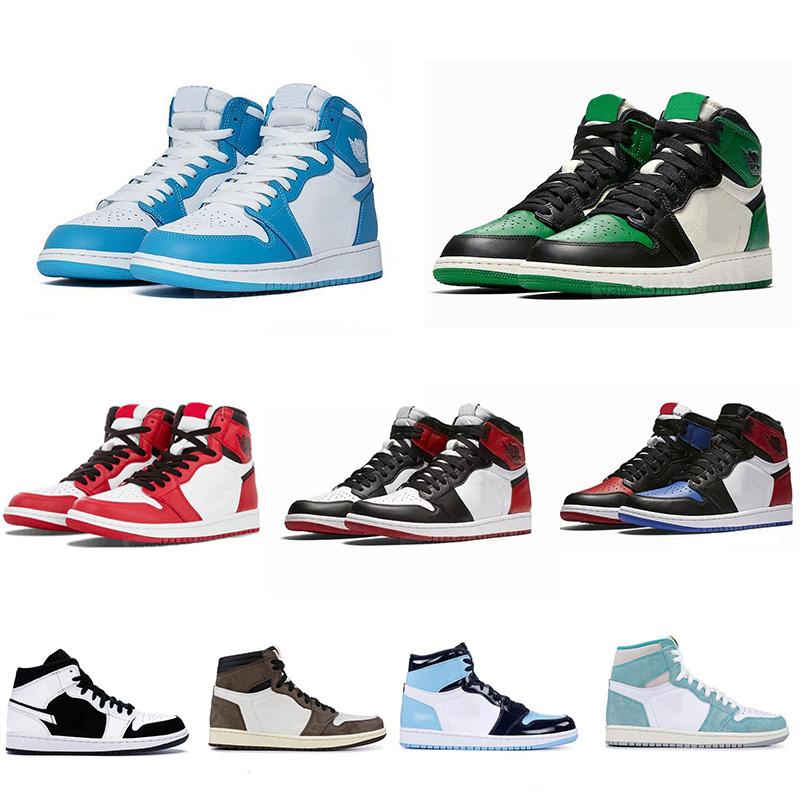 

Mens 1 1s High Dark Mocha Midnight Navy jumpman basketball shoes Mid light smoke grey Twist Chicago bred Toe Sneakers women sports trainers, 30