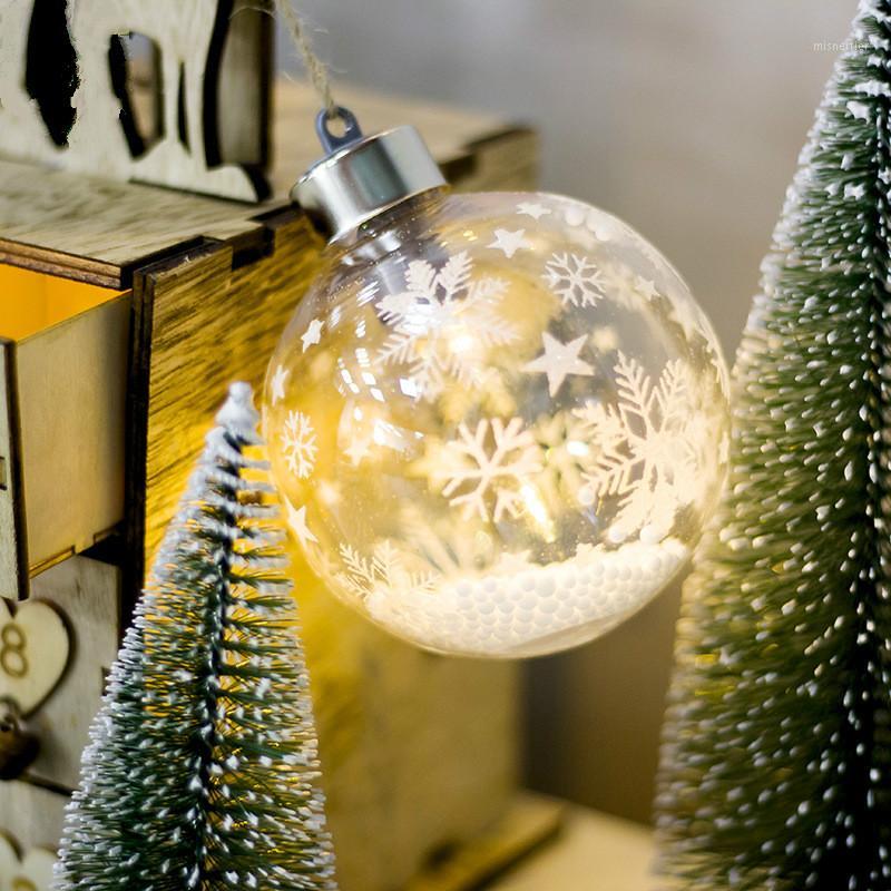

Christmas Ball Ornament LED Warm Waterproof Led Globe String Light Snow Tree Crystal Ball String Holiday Garland Decoration1