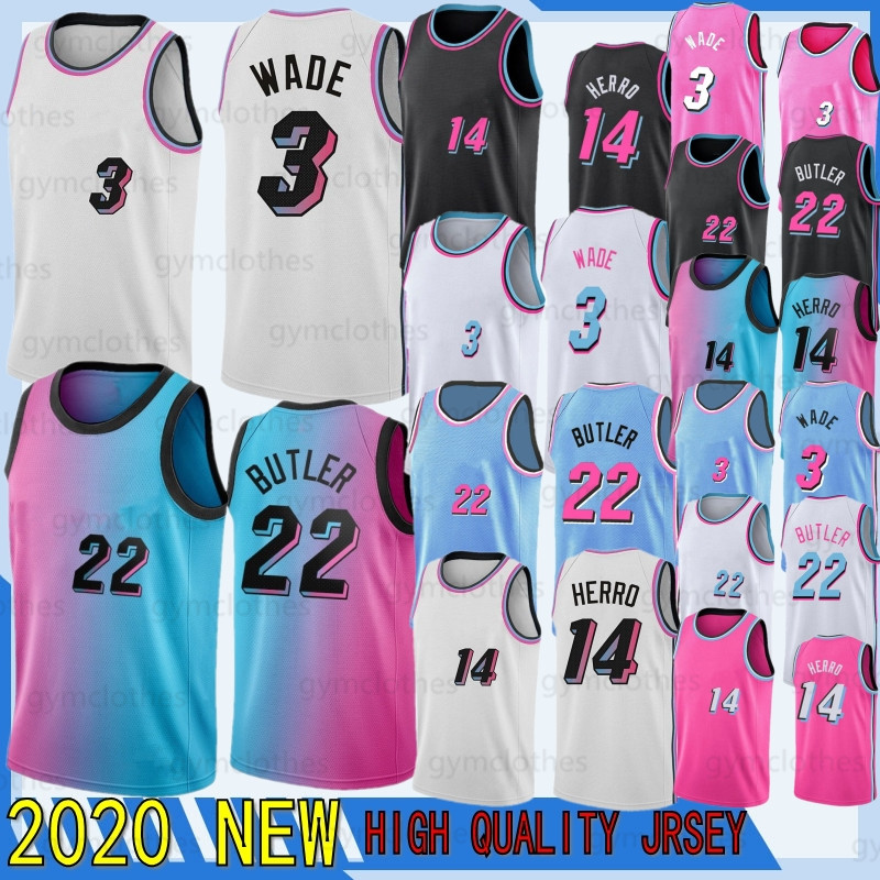

Dwyane 3 Wade Mens University NCAA Basketball Jerseys Jimmy 22 Butler Tyler 14 Herro Kendrick 25 Nunn 7 Dragic Adebayo Goran Robinson Jersey, Black
