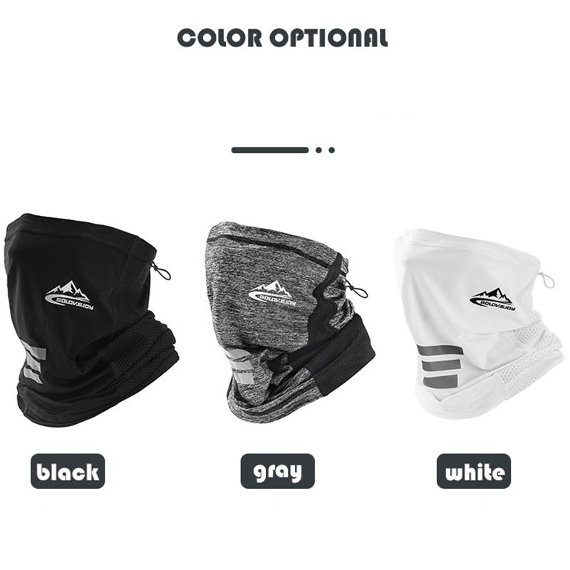 

GOLOVEJoy Ice Silk Magic Scarf Outdoor Sport Cycling Windproof Dustproof Face Mask Antisweat Headband Bandana 3 Styles, White