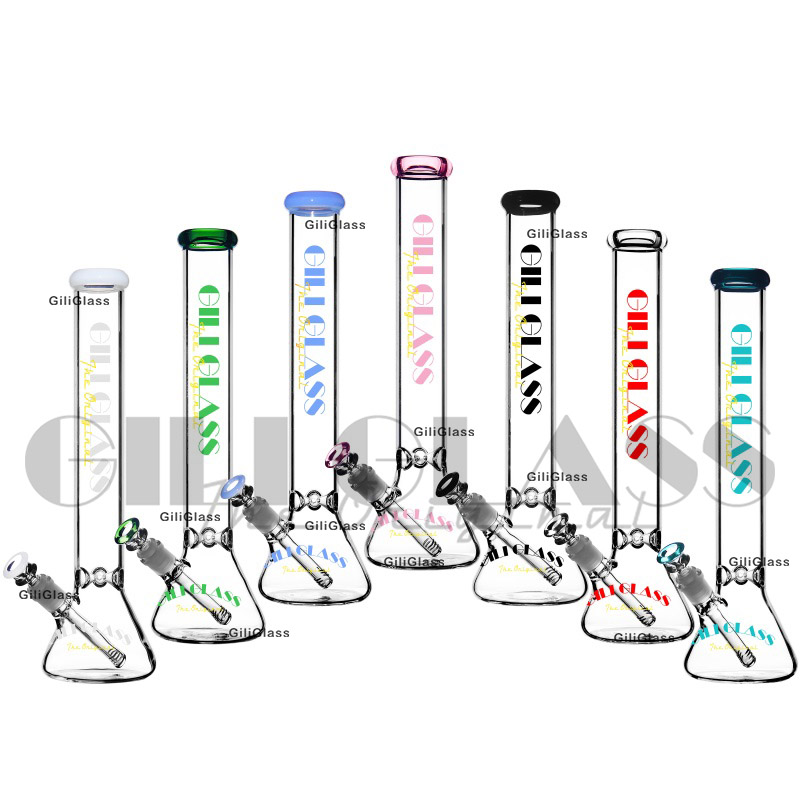 

18 inches huge Super thick 5mm hookah glass beaker bong water pipe tall big 900g heavy bongs dab rig pipes with quartz banger oil rigs harb bowl