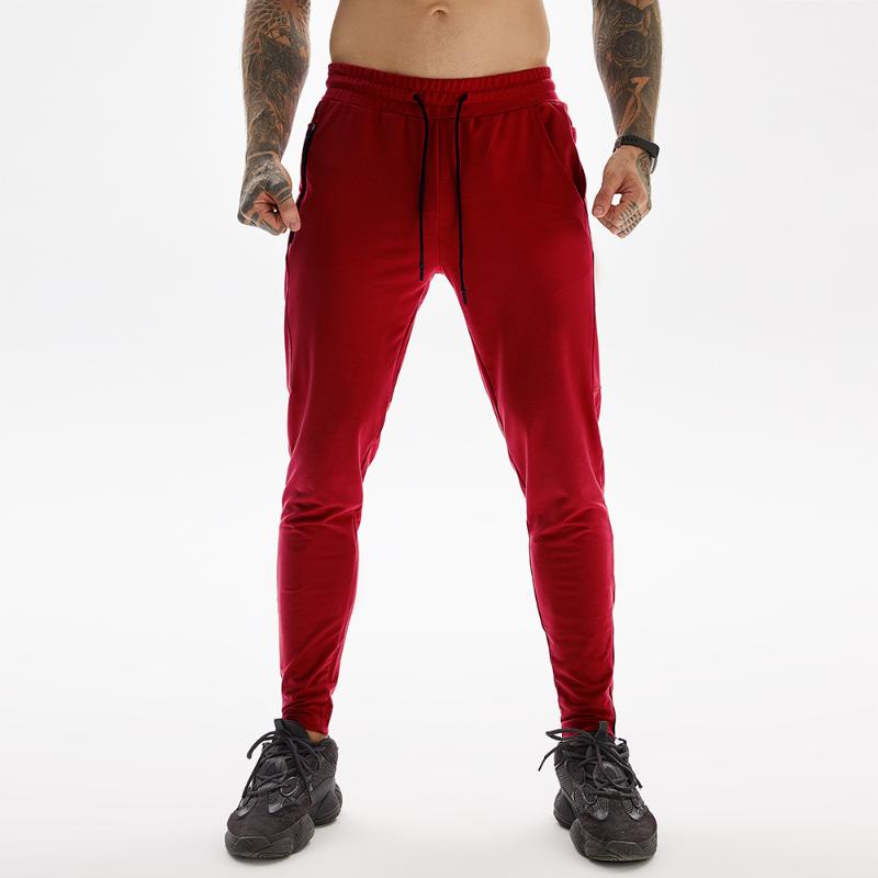

Men's sports trousers, trousers, zipper, multi-pocket pants, sports pants, new casual men's autumn, Black