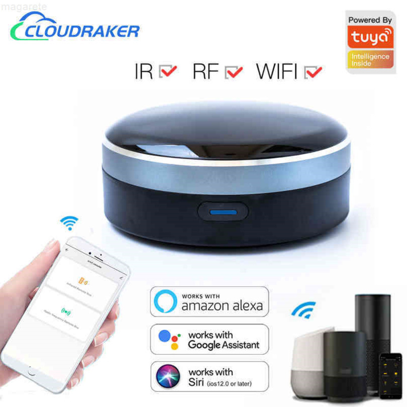 

Universal remote control your RF + infrared smart home, roller shutter TV, CA, works with Siri, Alexa and Google home, Black