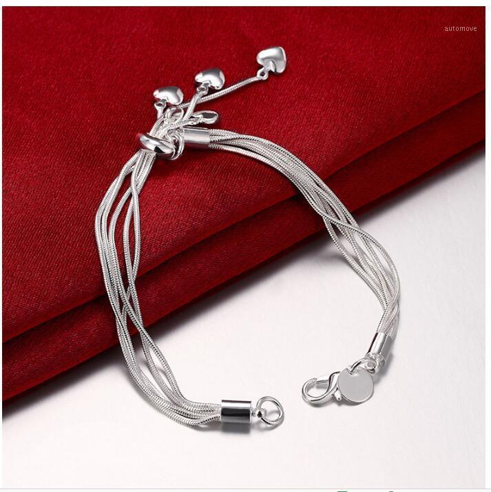 

Hot Fashion Charm Tassel Heart Pendant Chain Bracelets New1