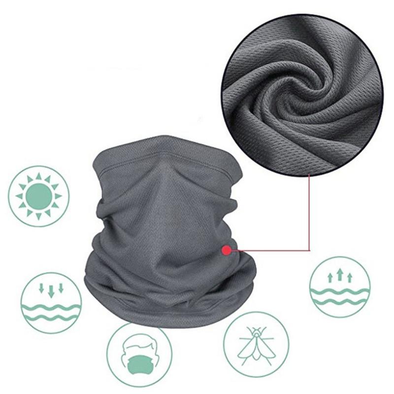 

Scarves Multifunctional Outdoor Sport Magic Scarf Neck Warmer Tube Hiking Cycling Face Head Wrap Cover Bandana Balaclava, Blue;gray