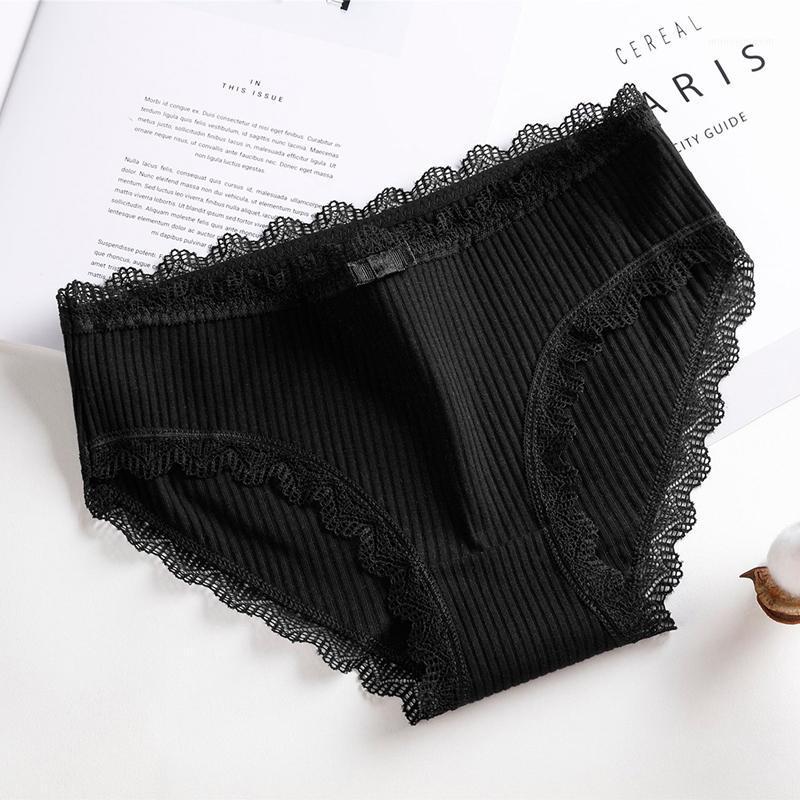 

Women Elastic Cotton Underwear Bikini Hipster Panties Soft Stretch Briefs Sexy Lace Underwear Push Up Lingerie Solid1, Black