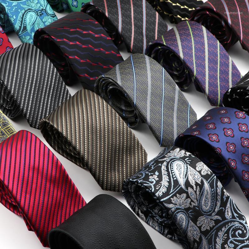 

35 Styles Men's Ties Classic Solid Color Stripe Flower Floral 7cm Jacquard Necktie Daily Wear Cravat Wedding Party Neckties Gift1