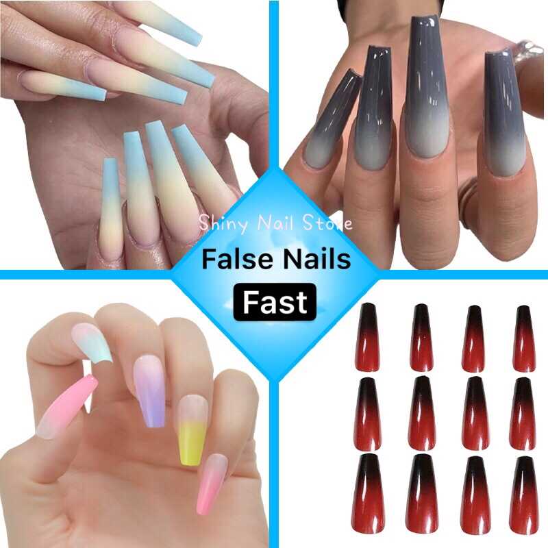 

24PCS/box Fashionable Graffiti Pattern Wearable Fake Nails press on Short oval Head Lady Full Cover Finished Fingernail SNJP7, Snjp7-05