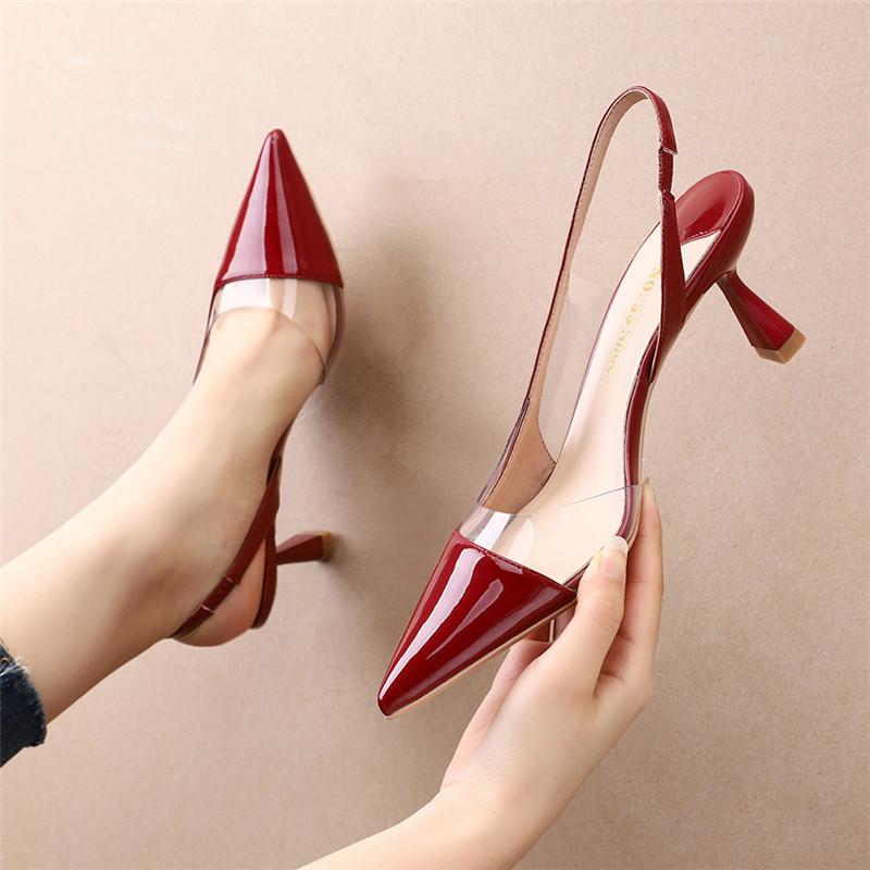 

2021 Women Sandals Sexy Party Womens Shoes Fashion Luxury Casual High Heels, Beige