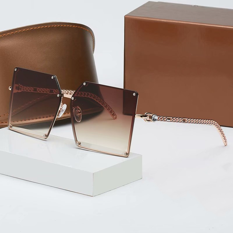 

2022 luxury top classic square sunglasses designer brand fashion womens sun glasses eyewear metal glass lenses eyeglasses with box 2069 1552
