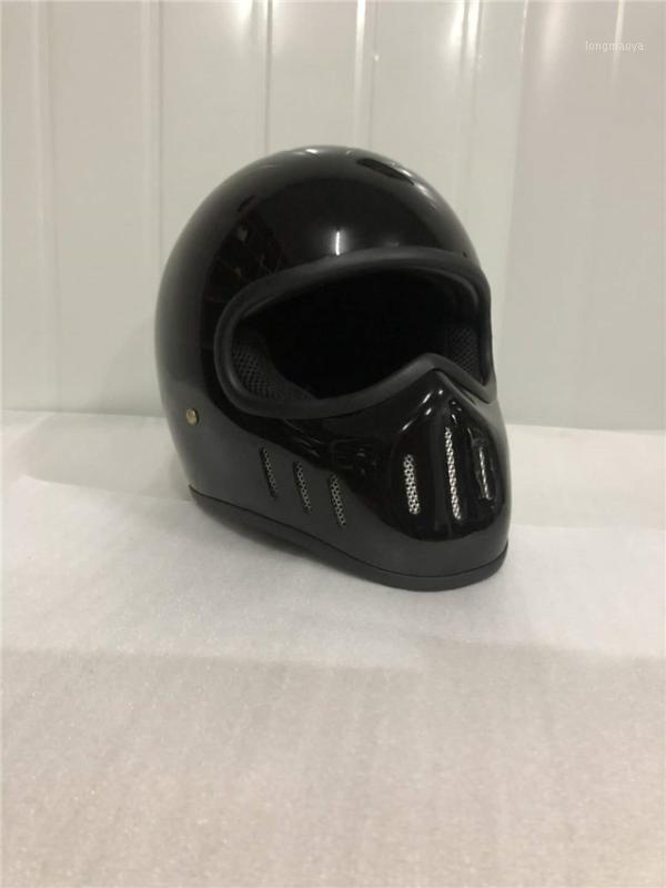 

New Retro Motorcycle Helmet Cafe Racer Full Face Moto Helmet Classic Model With DOT Approved Motorbike1