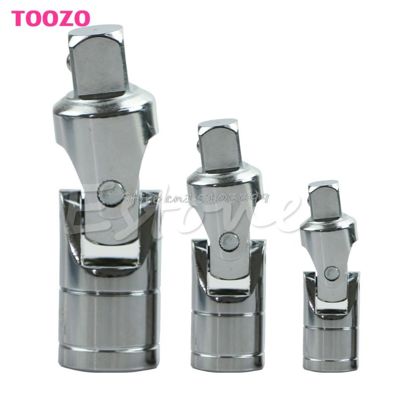 

Universal Joint Set 1/4" 3/8" 1/2" Ratchet Angle Extension Bar Socket Adapter Drop Ship