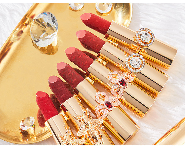 

Luxury Matte Makeup Lipstick Long Lasting Waterproof Nutritious Moisture Velvet Matt Nude Make Up Lip Gloss