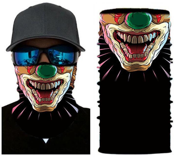 

Women and Men Printed outdoor cycling scarf clown bandana multi-functional seamless magic headband