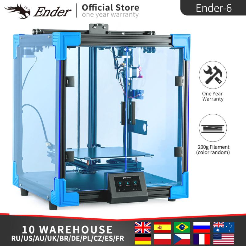 

Ender printer Ender-6 3d Printer Kit High Precision Large Print Size,Silence Mainboard TMC2208 Creality 3D