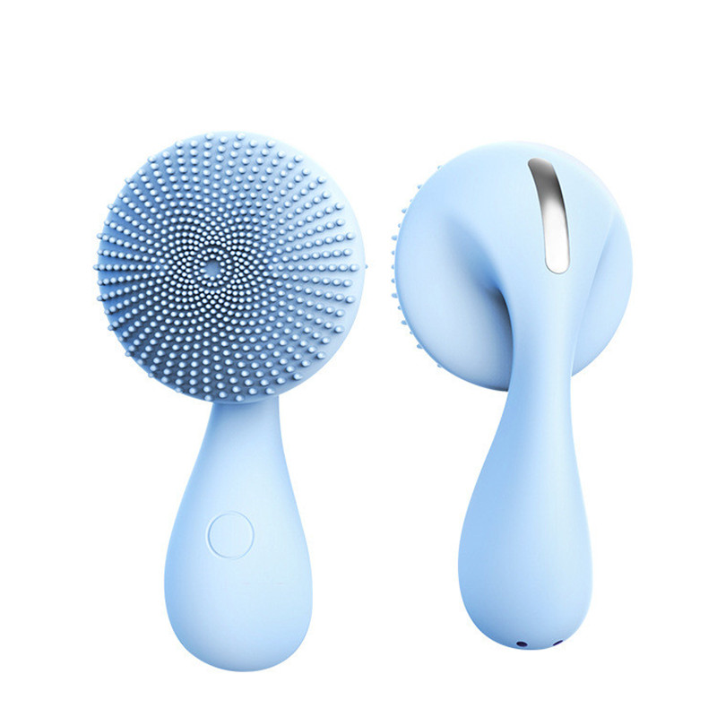 

Designers electronic face cleansing brush Acoustic wave Deep Cleaning Face Remove Make-up Residue Rechargeable Facial Brush