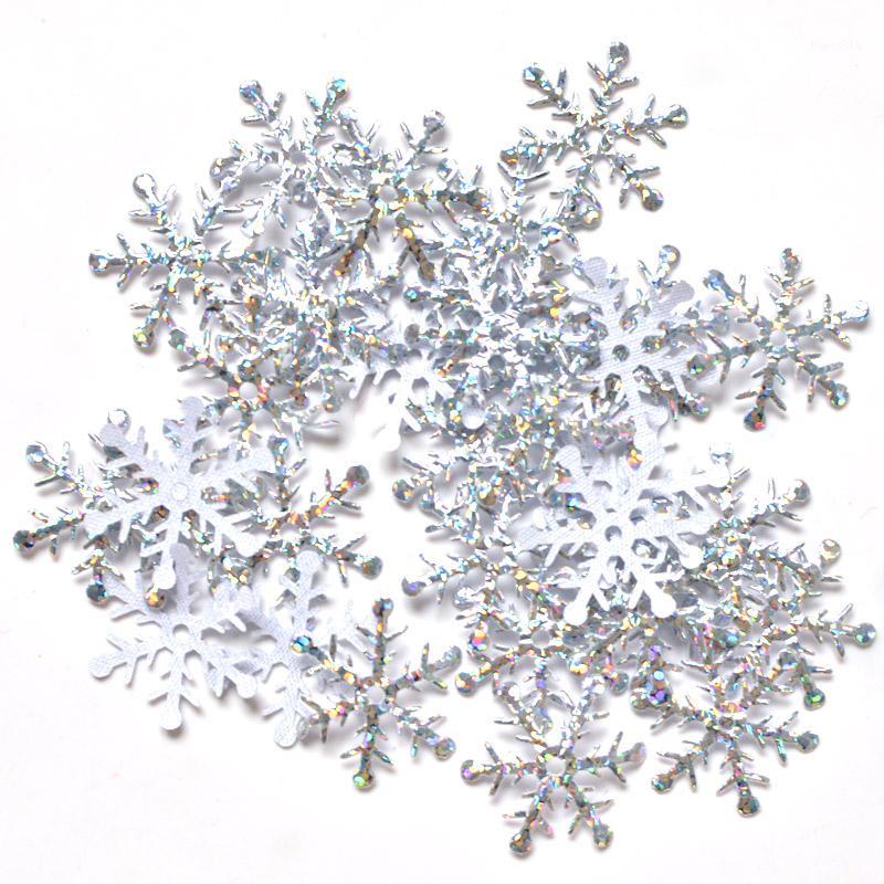 

400Pcs 25mm Snowflake Glitter Laser Cloth Appliques Wedding/Party/Wreath/Christmas Decor Crafts DIY Accessories Wholesale K261