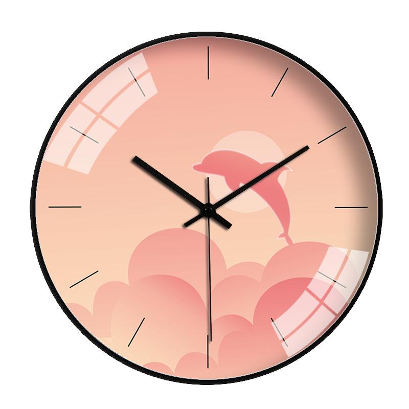 

Silent Nordic Wall Clock Creative Art Simple Glass Fashion Living Room Clock Wall Horloge Mural Modern Design Home Decor MM60WC