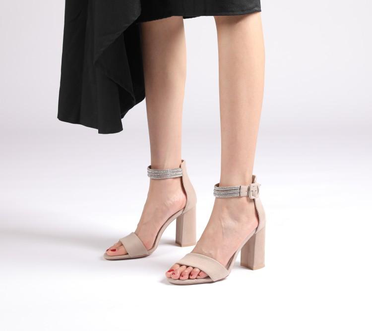 

Roman striped sandals 2021 new summer thick heels fashion high heels women's shoes versatile fairy style, Black