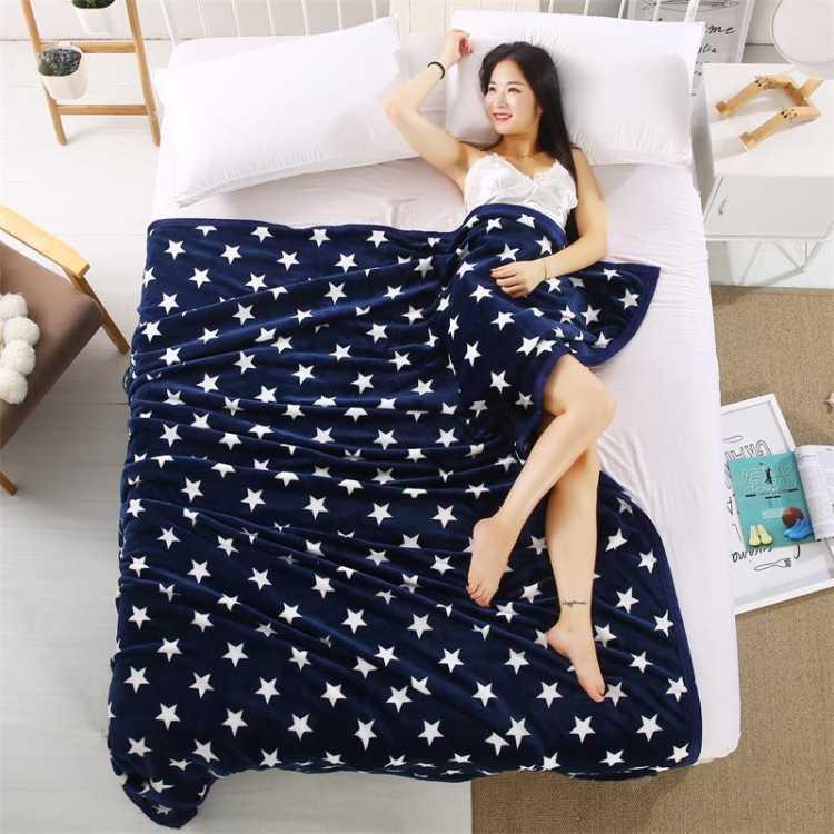 

Home Textile Flannel Weighted Blanket Super Warm Soft Solid Blankets Throw on Sofa/Bed/ Travel Patchwork Bedspread Decor F0254