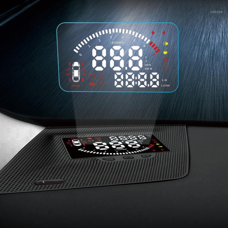 

HUD Car Head Up Display Windshield Screen Projector Security Alarm Overspeed RPM Voltage Warning For ES XV60 2012-20201