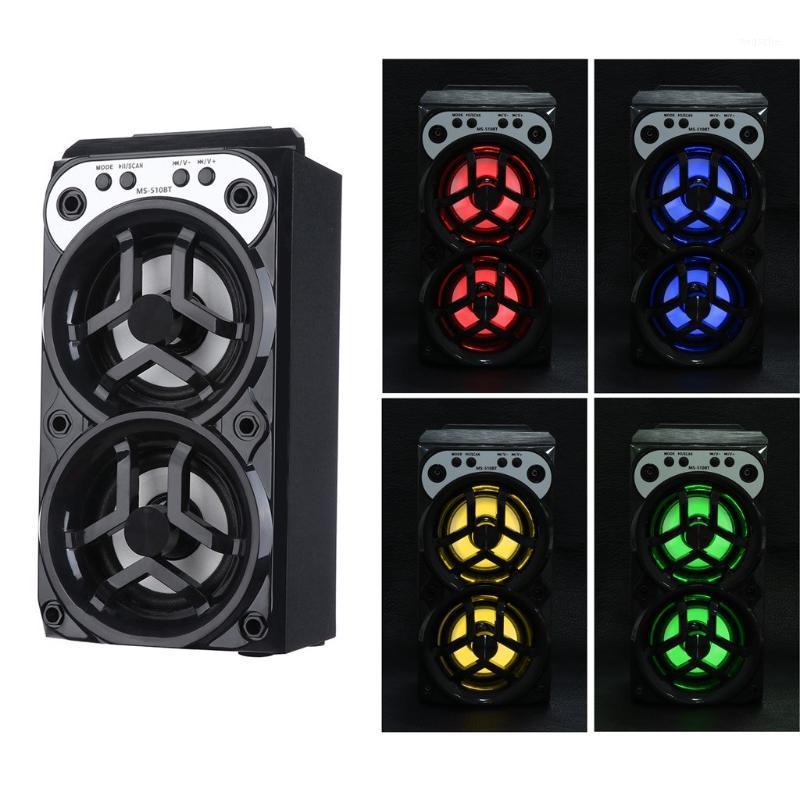 

HIPERDEL Bluetooth Speaker Wireless Portable MS-510BT multi-function colorful light speakers Super Bass USB/TF/AUX/FM Radio C3271