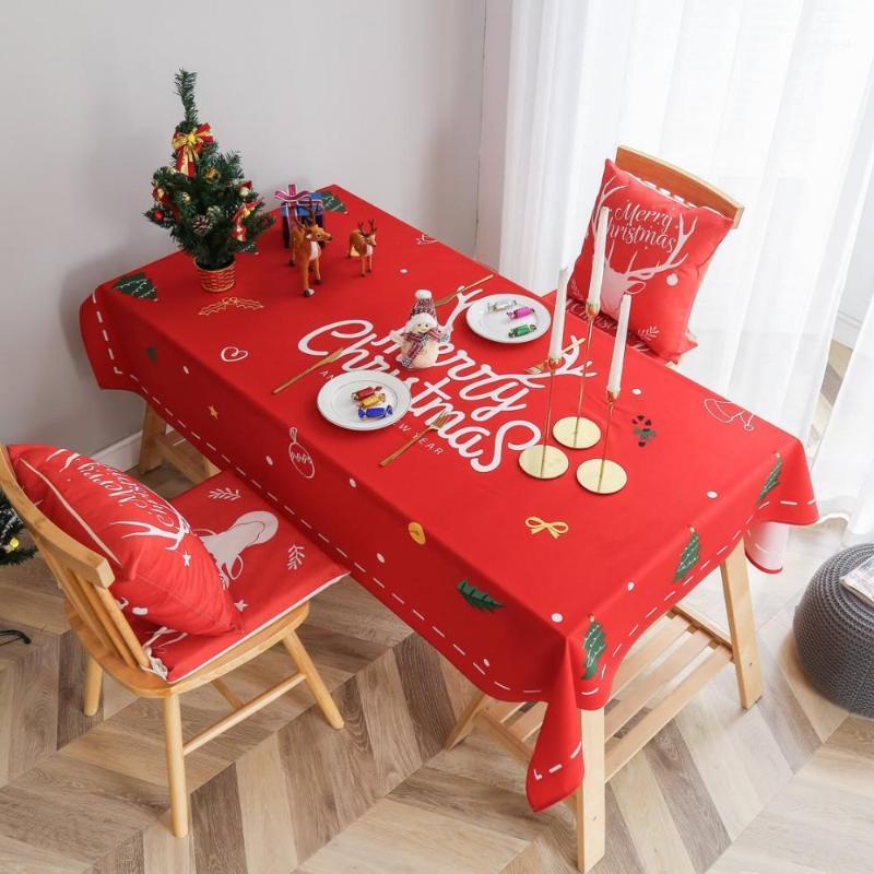 

Elk Snowman Cotton Table Cloth Tablecloth For Table Christmas Tablecloth Decoracao Para Casa Cover Nappe De Mariage1, As pic