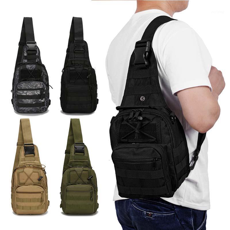 

Outdoor Shoulder Backpack,Hiking Backpacks Men,Tactical Shoulder Bags for Camping Trekking,Sports Travel Chest Bags1, Black