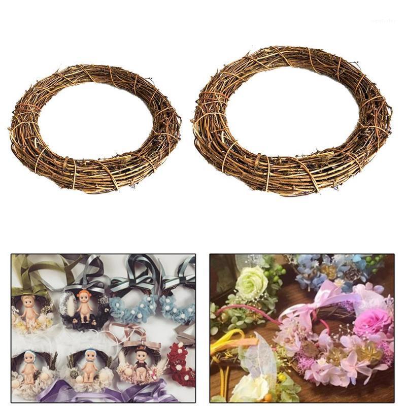 

35C/40cm Rattan Ring Cheap Artificial Flowers Garland Dried Flower Frame Christmas Decorations For Home Decor DIY Floral Wreaths1, 35cm