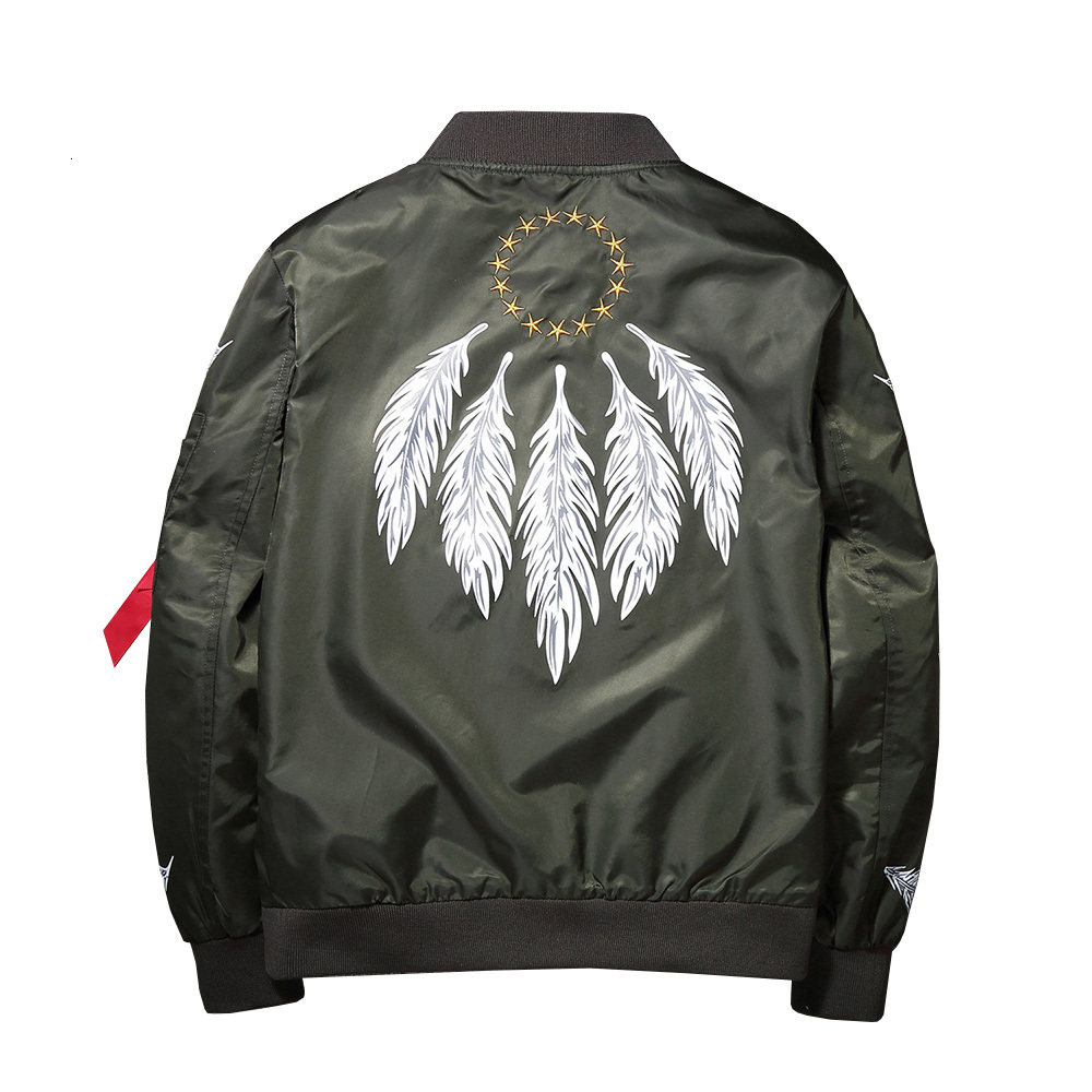 

2021 Spring Autumn New High-quality Fashion Ma1 Locomotive Green Ma-1 Pilot Jacket Sgnl, Black