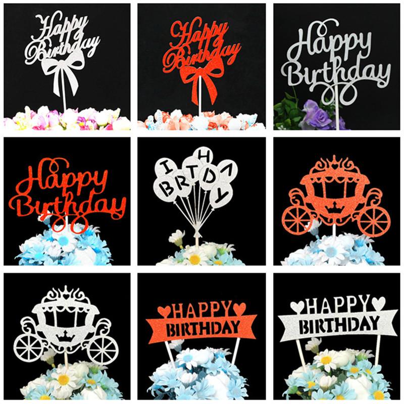 

Cupcake Toppers Birthday Decorations Cake Toppers Birthday Cakes Baby Shower Decorations Party Favors Happy Cake Topper