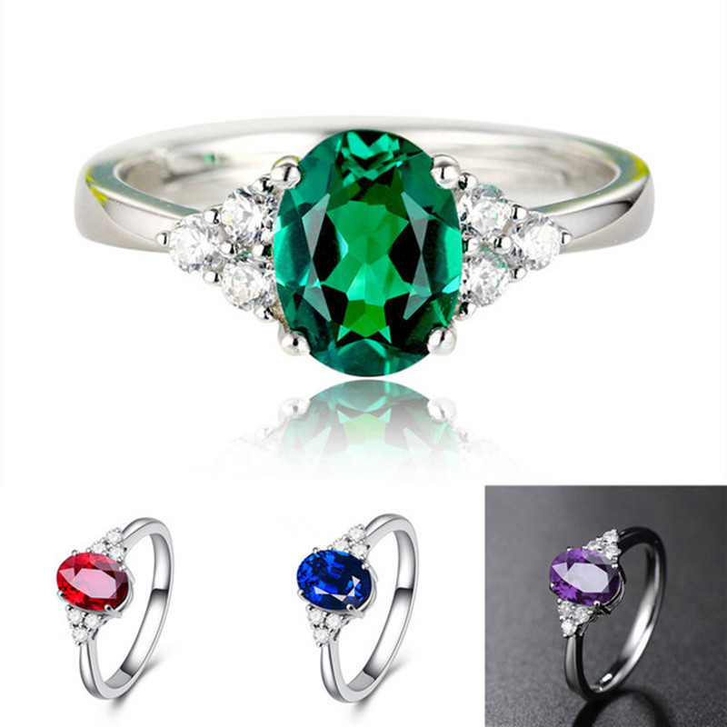 

Rhinestone Band Rings Green Red Lady Retro Opening Ring Women Jewellery Fashion Accessories New Arrival 3 33ly P2