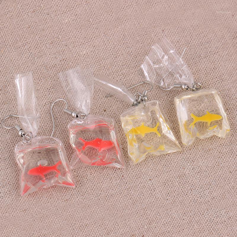 

Cute Koi Fish Water Bag Earrings For Women 2020 New Trendy Girl Brincos Anti Allergy Graceful Joker Eardrop1