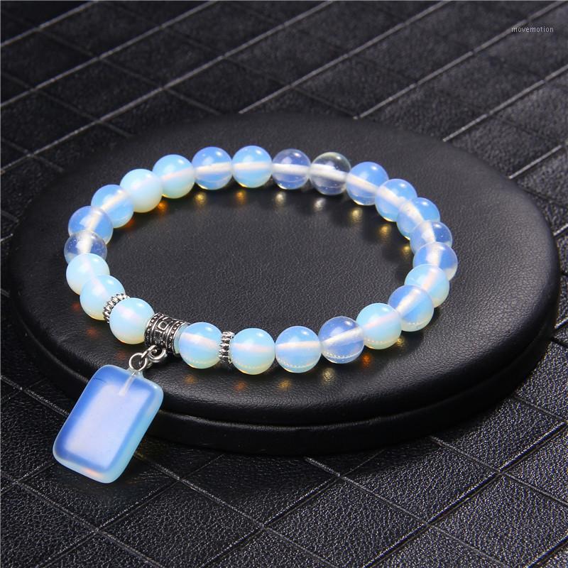 

Natural Stone Bracelet Handmade Pendant Square Charms Bracelets Female Jewelry Yoga Fashion Tiger Eye Opal Bangles Men Gift1