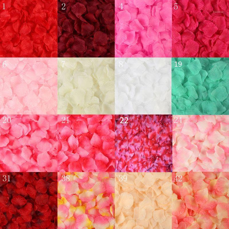 

2000 Pcs Artificial Rose Petals Wedding Petalas Colorful Silk Flower Accessories E7CC1