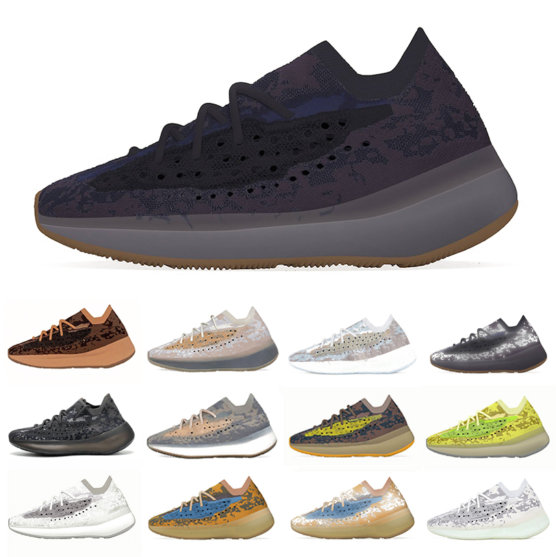 

Onyx reflective 380 kanye west mens running shoes pepper lmnte alien 380s calcite hylte glow blue oat mist men women trainers sports sneakers, Color#20