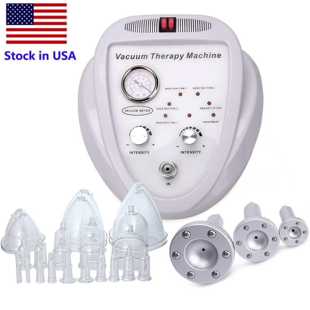

Stock in USA New listing Vacuum Massage Therapy Enlargement Pump Lifting Breast Enhancer Massager Bust Cup Body Shaping Beauty Machine