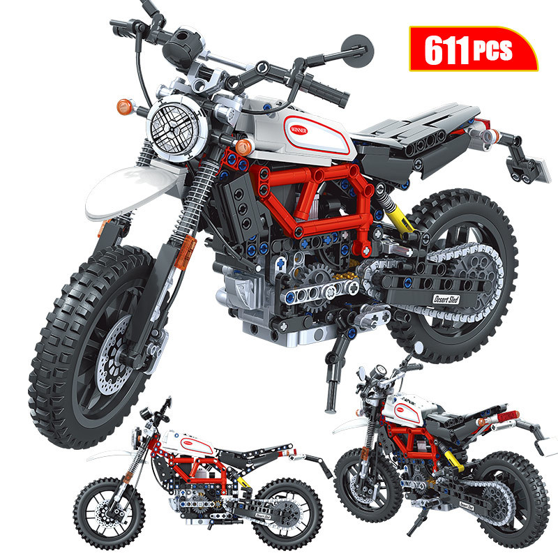 

1:6 Creator Technic Adventure Motorcycle Car MOC Model Building Blocks City Racing Car Motorbike Vehicle Bricks Toys for Kids Q0123