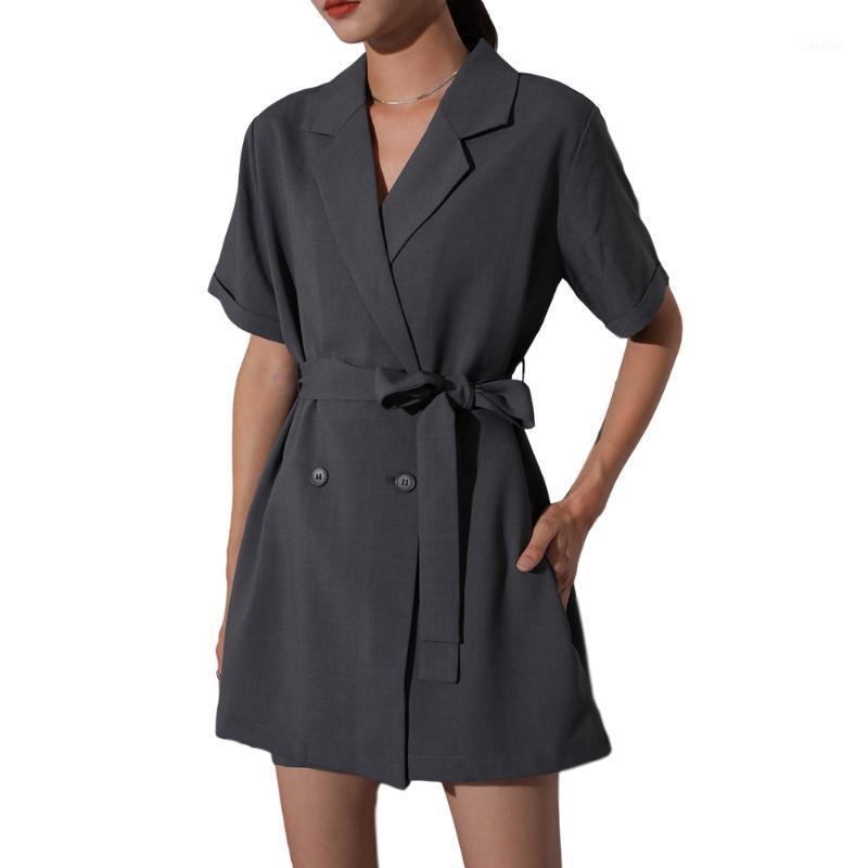 

Jumpsuit Women Rompers Solid Elegant High Waist Short Jumpsuits Overalls Women' Summer Playsuits 2020 Korean Style Office Lady1, Black