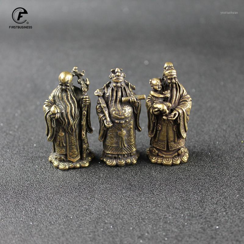 

Antique Bronze Taoism Three Gods of Blessing Wealth Longevity Statue Pure Copper Buddha Figurines Ornaments Feng Shui Home Decor1