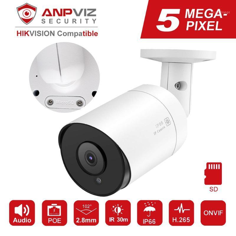 

Hikvision Compatible Anpviz 5MP IP Camera POE Outdoor/Indoor 30m IR Security Camera With Microphone Audio Onvif IP661