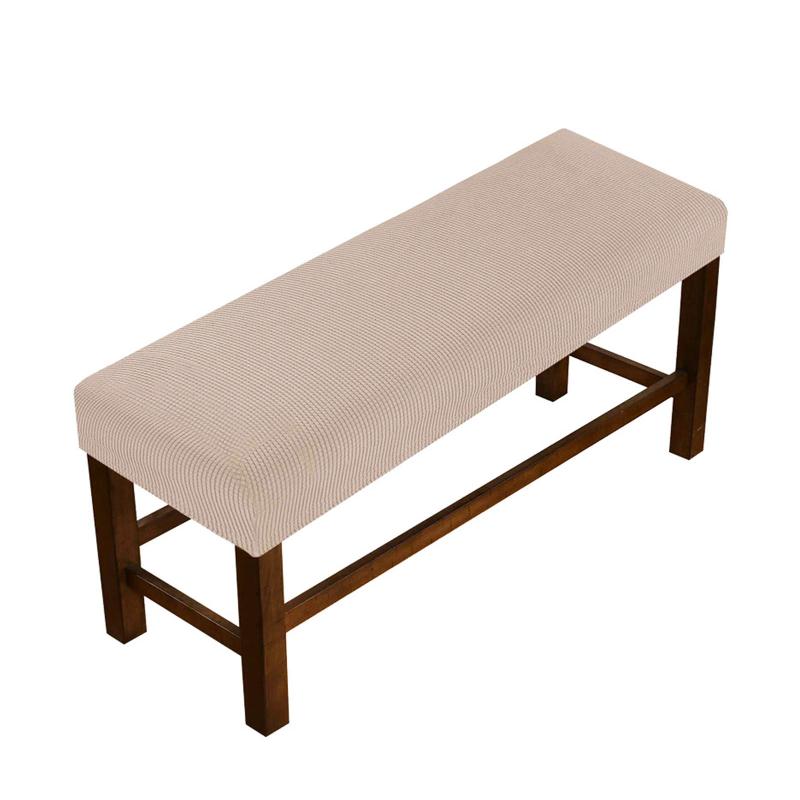 

Elastic Bench Cover Washable Chair Long Stylish Bedroom Dining Room Home Slipcover Stretchy Furniture Protective Full Coverage