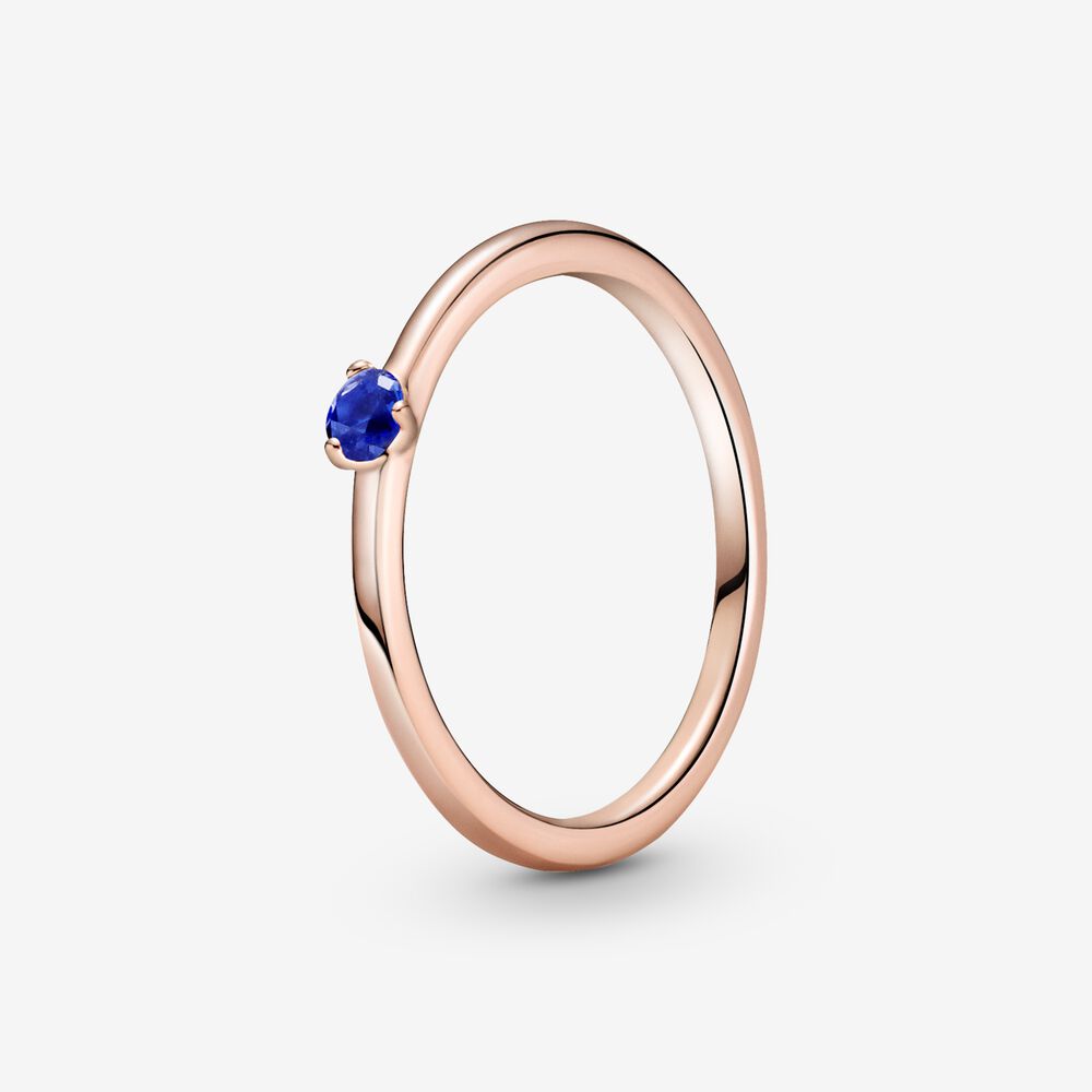 

New Brand 925 Sterling Silver Stellar Blue Solitaire Ring For Women Wedding Rings Fashion Jewelry Free Shipping