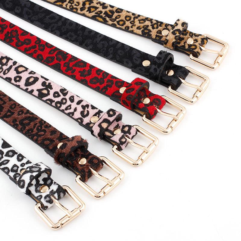 

Harajuku Belt Women Fashion Leopard Spot PU Leather Belt Vintage Belts for Women Top Quality Strap Woman Jeans Feminine, Black;brown