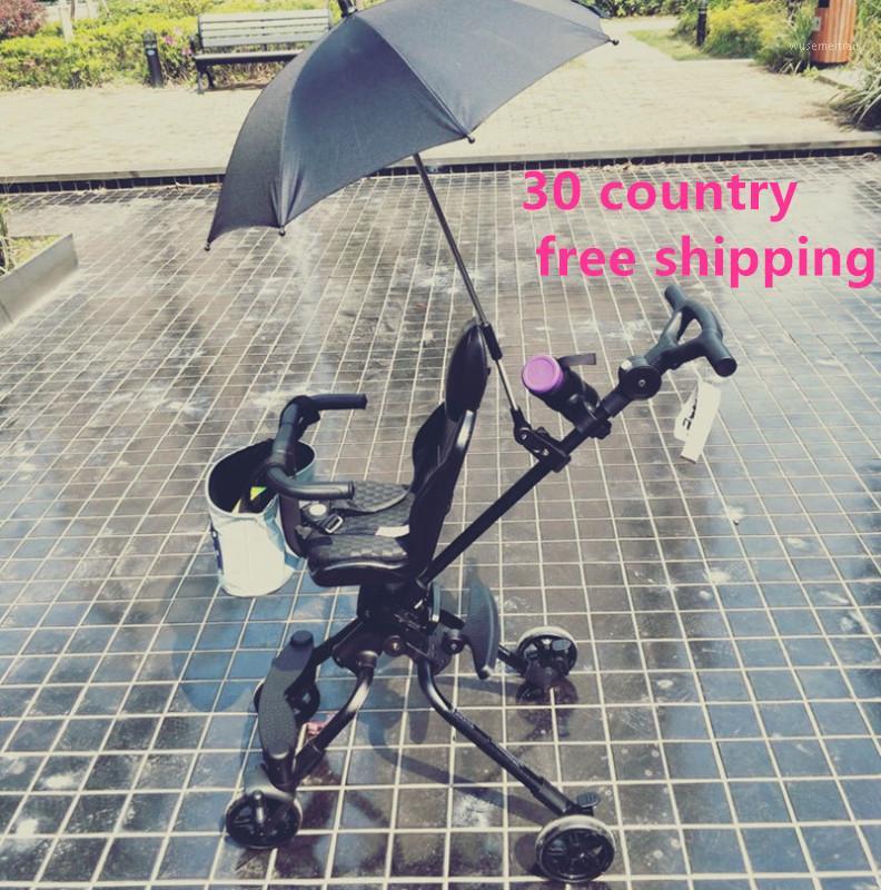 

baby 5 in 1 stokk dsland Europe high landscape visior light stroller car seat Stroller umbrella mommy bag as free1