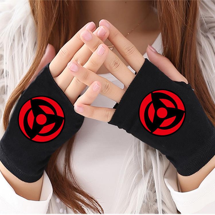 

Anime gloves Huoying half finger gloves for women men cosplay